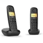 Gigaset A170 - Teléfono fijo inalámbrico con base Duo, Negro